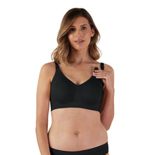 Load image into Gallery viewer, Bravado Designs Body Silk Seamless Nursing Bra - Sustainable - Black XL