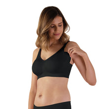 Load image into Gallery viewer, Bravado Designs Body Silk Seamless Nursing Bra - Sustainable - Black XL