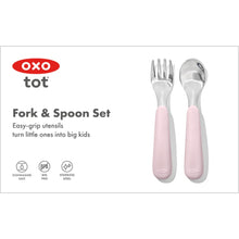Load image into Gallery viewer, OXO Tot Fork & Spoon Set - Blossom