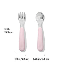 Load image into Gallery viewer, OXO Tot Fork & Spoon Set - Blossom