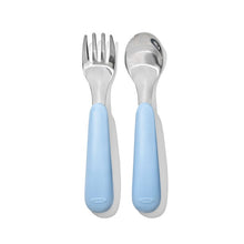 Load image into Gallery viewer, OXO Tot On-The-Go Fork And Spoon Set - Dusk