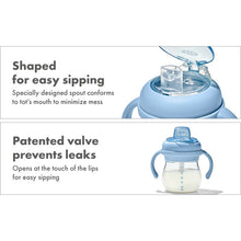 Load image into Gallery viewer, OXO Tot Transitions Soft Spout Sippy Cup With Removable Handles 6oz - Dusk