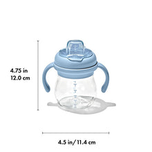 Load image into Gallery viewer, OXO Tot Transitions Soft Spout Sippy Cup With Removable Handles 6oz - Dusk
