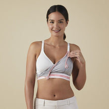 Load image into Gallery viewer, Bravado Designs Clip And Pump Hands-Free Nursing Bra Accessory - Sustainable - Dove Heather With Dusted Peony S