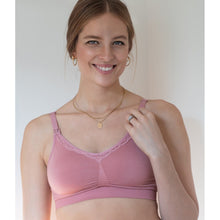 Load image into Gallery viewer, Bravado Designs Essential Stretch with Lace Nursing Bra - Roseclay S