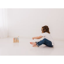 Load image into Gallery viewer, Bubble Wooden Animal Bowling Set