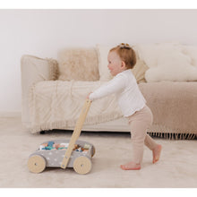 Load image into Gallery viewer, Bubble Wooden Baby Push Cart & Walker with 45 Building Blocks