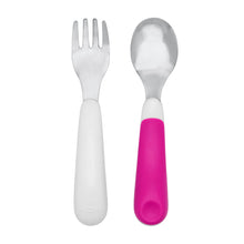 Load image into Gallery viewer, OXO Tot On the Go Fork And Spoon Set - Pink