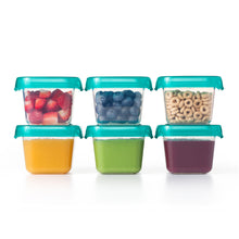 Load image into Gallery viewer, OXO Tot Baby Blocks Freezer Storage Containers 6 oz - Teal