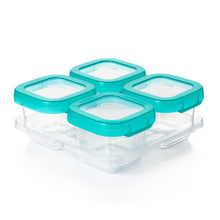 Load image into Gallery viewer, OXO Tot Baby Blocks Freezer Storage Containers 6 oz - Teal