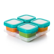 Load image into Gallery viewer, OXO Tot Baby Blocks Freezer Storage Containers 6 oz - Teal