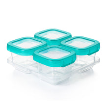 Load image into Gallery viewer, OXO Tot Baby Blocks Freezer Storage Containers 6 oz - Teal