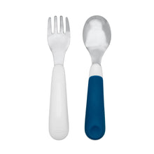 Load image into Gallery viewer, OXO Tot On the Go Fork And Spoon Set - Navy