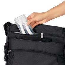 Load image into Gallery viewer, OXO Tot On-The-Go Plastic Fork & Spoon Set With Travel Case - Navy