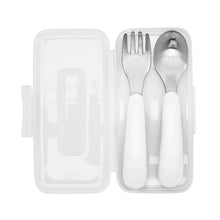 Load image into Gallery viewer, OXO Tot On the Go Fork And Spoon Set - Grey