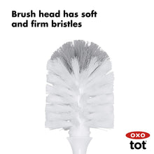 Load image into Gallery viewer, OXO Tot Bottle Brush with Detail Cleaner & Stand - Grey