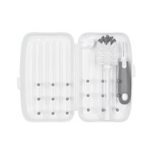Load image into Gallery viewer, OXO Tot On the Go Drying Rack & Bottle Brush - Grey