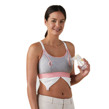 Load image into Gallery viewer, Bravado Designs Clip and Pump Hands-Free Nursing Bra Accessory - Dove Heather with Dusted Peony XL