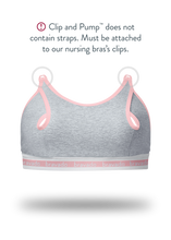 Load image into Gallery viewer, Bravado Designs Clip And Pump Hands-Free Nursing Bra Accessory - Sustainable - Dove Heather With Dusted Peony S