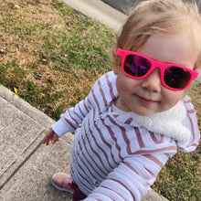 Load image into Gallery viewer, Koolsun Wave Kids Sunglasses - Neon Pink 3-10 yrs