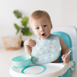 Load image into Gallery viewer, Pearhead Silicone Bib Set of 2 - Milk Drunk