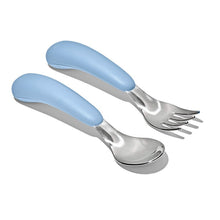 Load image into Gallery viewer, OXO Tot On-The-Go Fork And Spoon Set - Dusk
