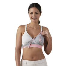 Load image into Gallery viewer, Bravado Designs Clip and Pump Hands-Free Nursing Bra Accessory - Dove Heather with Dusted Peony XL

