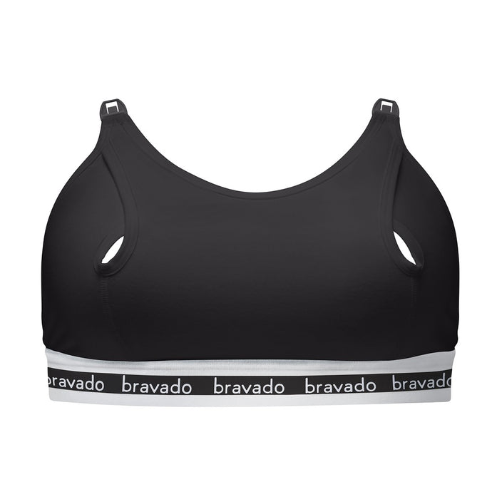 Bravado Designs Clip and Pump Hands-Free Nursing Bra Accessory - Black L