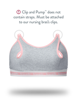 Load image into Gallery viewer, Bravado Designs Clip And Pump Hands-Free Nursing Bra Accessory - Sustainable - Dove Heather With Dusted Peony M
