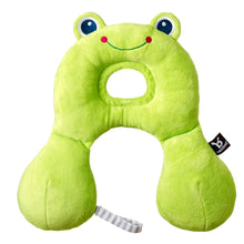 Load image into Gallery viewer, Benbat Travel Friends Total Support Headrest 0-12mths - Frog
