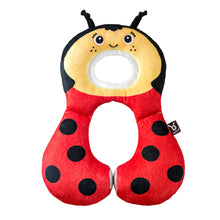 Load image into Gallery viewer, Benbat Travel Friends Bugs and Forest Total Support Headrest 1-4yrs - Ladybug

