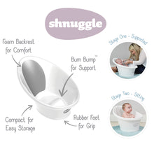 Load image into Gallery viewer, Shnuggle Bath with Plug - Aqua
