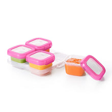 Load image into Gallery viewer, OXO Tot Baby Blocks Freezer Storage Containers Set 4oz/120ml - Pink
