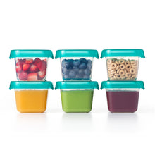 Load image into Gallery viewer, OXO Tot Baby Blocks Freezer Storage Containers 6 oz - Teal
