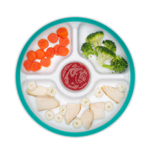 Load image into Gallery viewer, OXO Tot Divided Plate with Removable Ring - Teal
