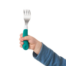 Load image into Gallery viewer, OXO Tot On the Go Fork And Spoon Set - Teal
