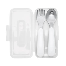 Load image into Gallery viewer, OXO Tot On the Go Fork And Spoon Set - Teal
