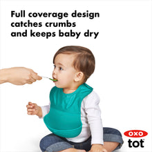 Load image into Gallery viewer, OXO Tot Roll Up Bib - Teal
