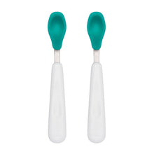Load image into Gallery viewer, OXO Tot Feeding Spoon with Soft Silicone 2 Pack - Teal
