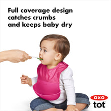 Load image into Gallery viewer, OXO Tot Roll Up Bib - Pink

