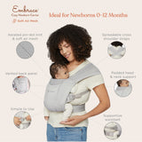 Ergobaby Embrace Soft Air Mesh Newborn Baby Carrier - Soft Grey