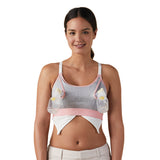 Bravado Designs Clip and Pump Hands-Free Nursing Bra Accessory - Dove Heather with Dusted Peony