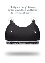 Load image into Gallery viewer, Bravado Designs Clip And Pump Hands-Free Nursing Bra Accessory - Sustainable - Black L

