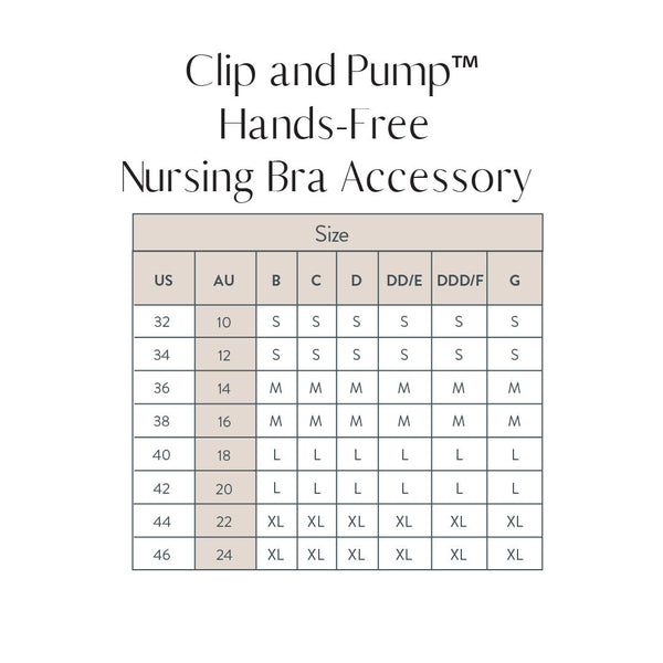 Bravado Designs Clip And Pump Hands-Free Nursing Bra Accessory - Sustainable - Black XL