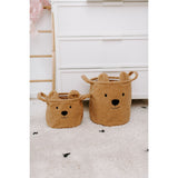 Childhome Teddy Storage Basket - Brown - 25x20x20CM