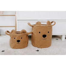 Load image into Gallery viewer, Childhome Teddy Storage Basket - Brown - 25x20x20CM
