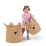 Childhome Teddy Storage Basket - Brown - 30x30x30CM