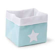 Load image into Gallery viewer, Childhome Canvas Storage Basket - Mint White - 32x32x29CM
