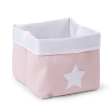 Load image into Gallery viewer, Childhome Canvas Storage Basket - Soft Pink White - 32x32x29CM
