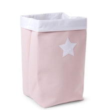 Load image into Gallery viewer, Childhome Canvas Storage Basket - Soft Pink White - 32x32x60CM
